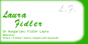 laura fidler business card